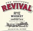 High Wire Distillery - Revival Rye 0 (750)