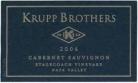 Krupp Brothers - Cabernet Sauvignon Stagecoach Vinyard Napa 2006 (750)