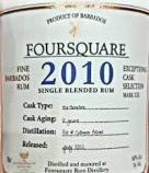 Foursquare Distillery - Exceptional Cask 2010 (750)